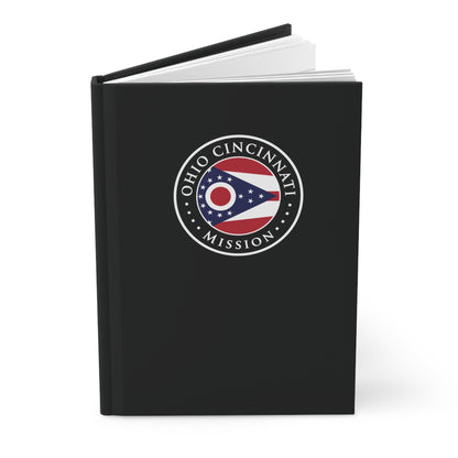 Ohio Cincinnati Mission Logo Design Black Hardcover Journal Matte - Latter-Day Saint LDS Missionary Gift - Book of Mormon
