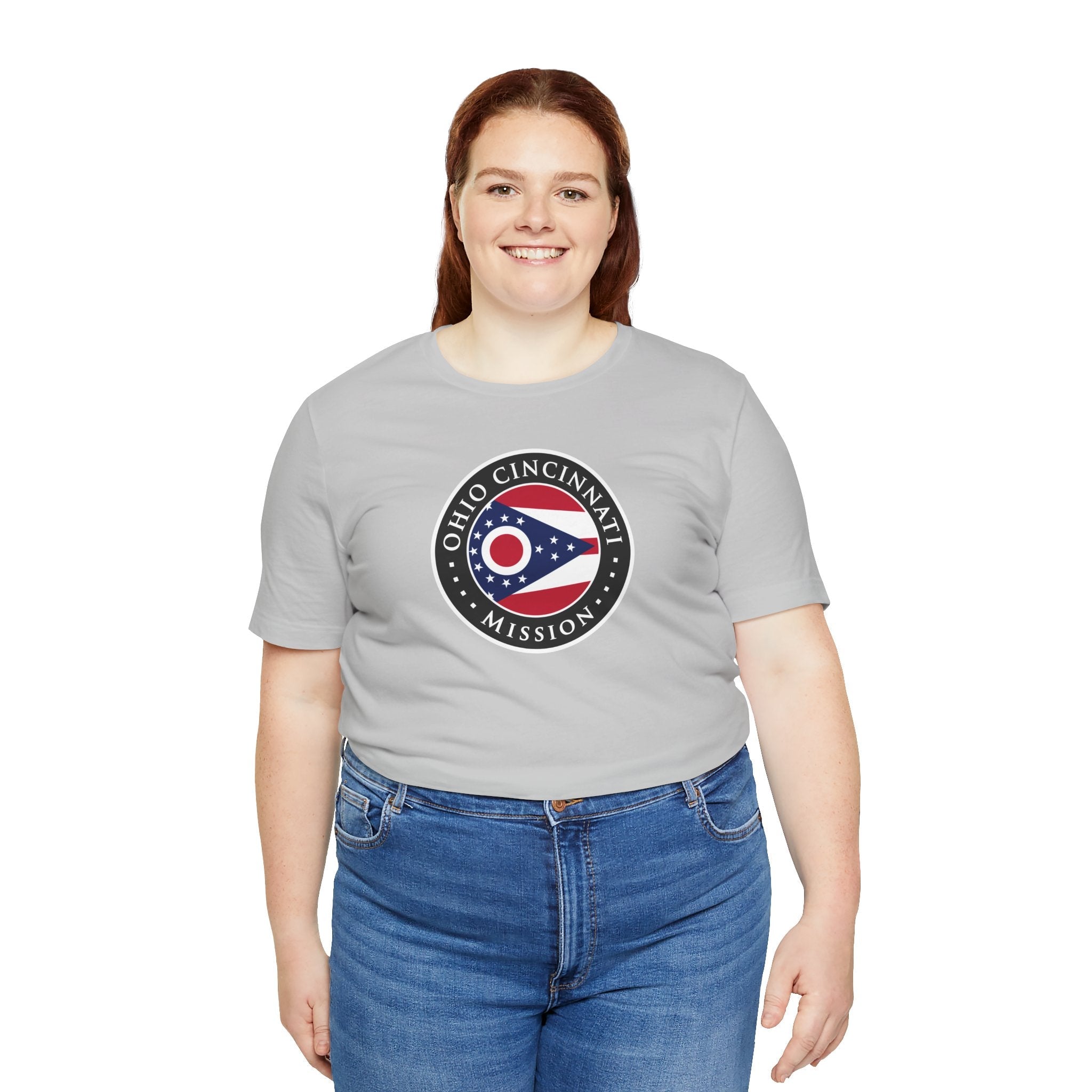 Ohio Cincinnati Mission State Flag Logo (Black Border) T-shirt - Latter-Day Saint LDS Missionary Gift - Book of Mormon