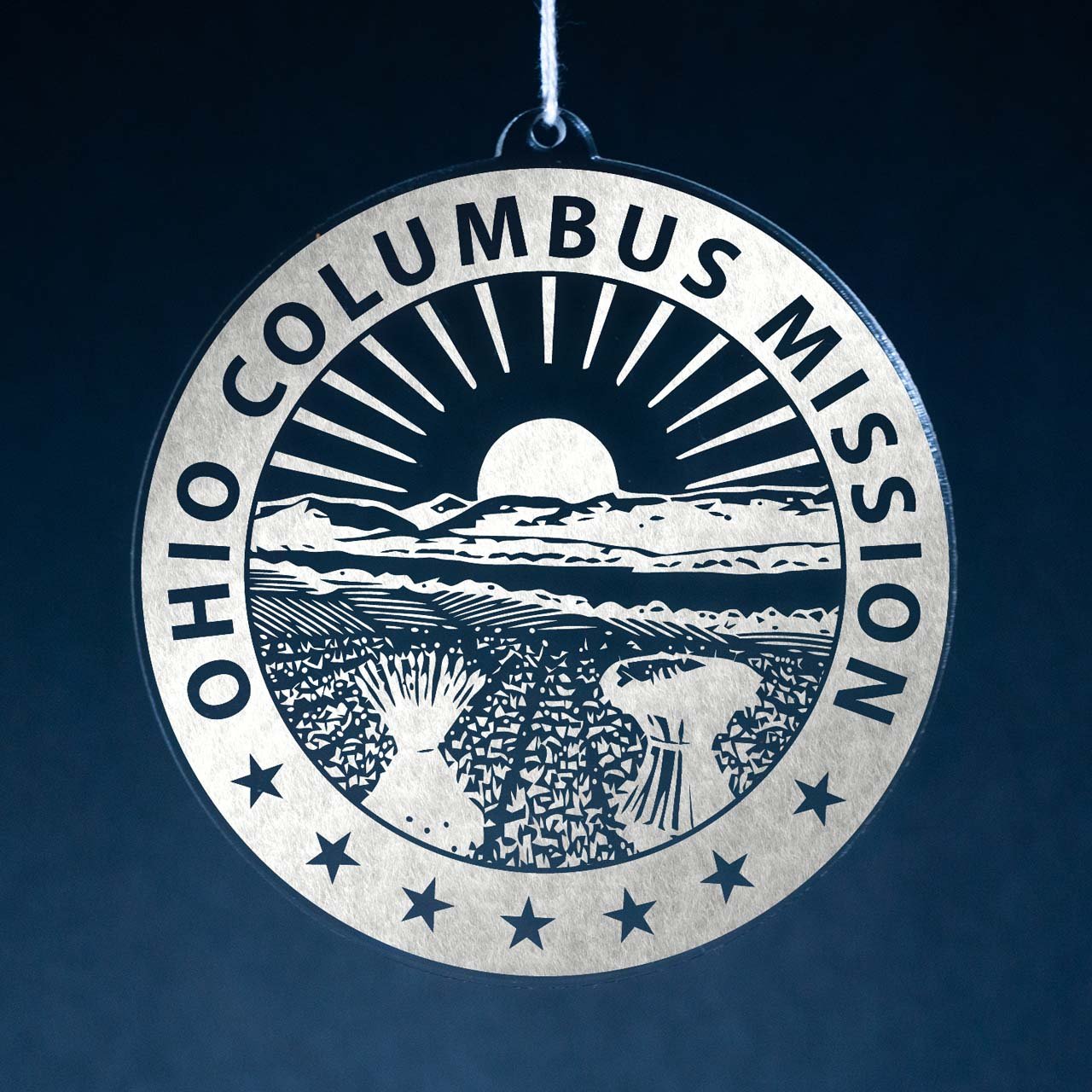 Ohio Columbus Mission Christmas Ornament - Latter-Day Saint LDS Missionary Gift - Book of Mormon