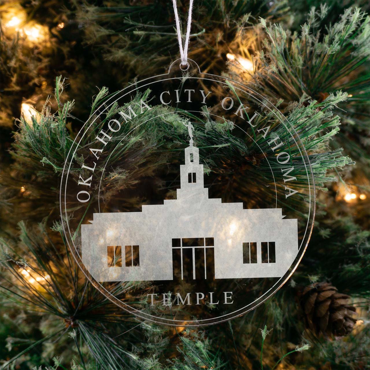 Oklahoma City Oklahoma Temple Christmas Ornament - Latter-Day Saint LDS Missionary Gift - Book of Mormon