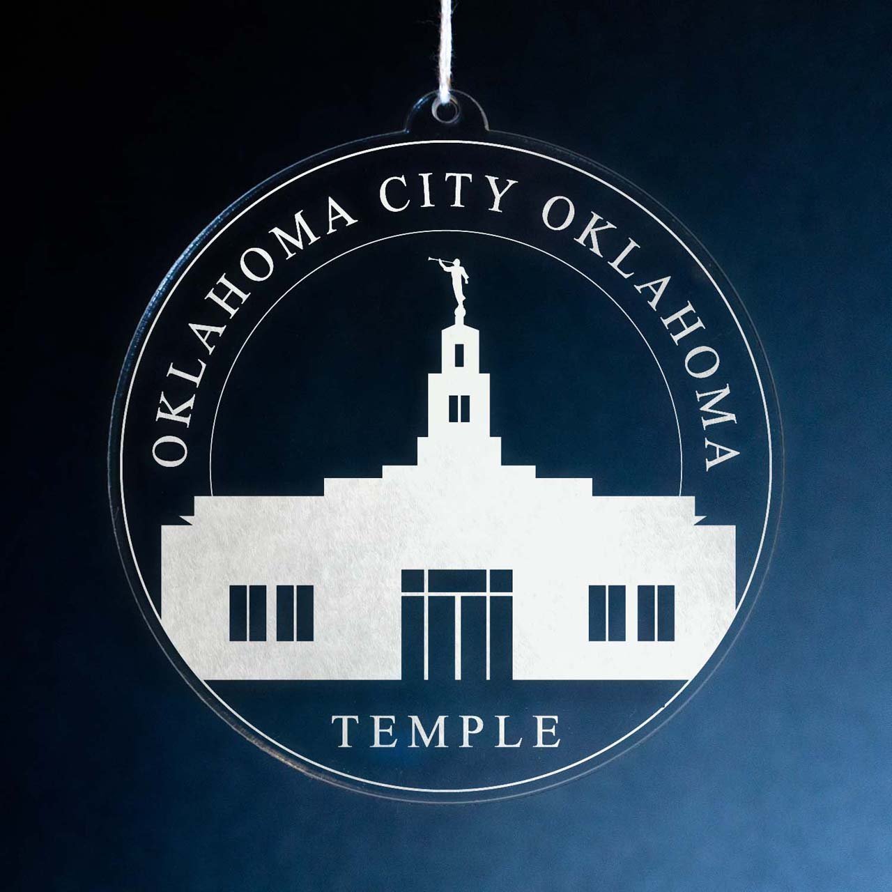 Oklahoma City Oklahoma Temple Christmas Ornament - Latter-Day Saint LDS Missionary Gift - Book of Mormon