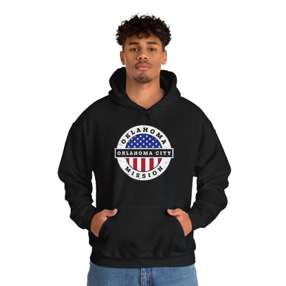 Oklahoma Oklahoma City Mission Circular USA Flag Hoodie - Latter-Day Saint LDS Missionary Gift - Book of Mormon