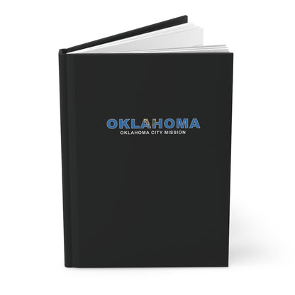 Oklahoma Oklahoma City Mission Flag Title Black Hardcover Journal Matte - Latter-Day Saint LDS Missionary Gift - Book of Mormon