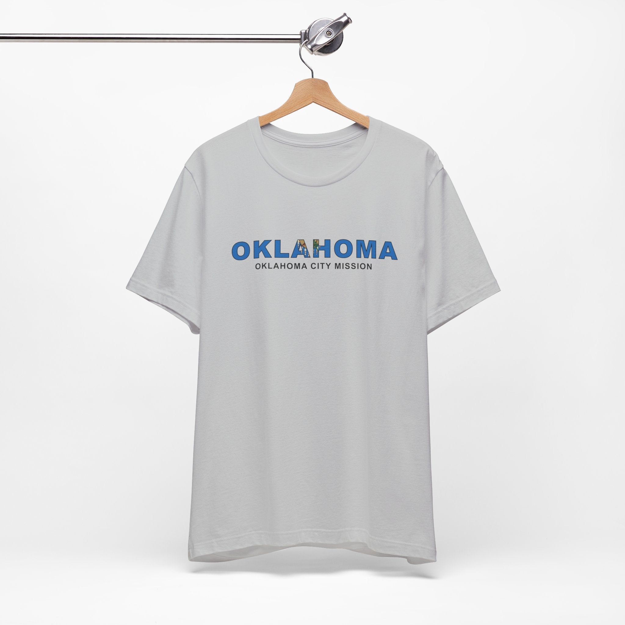 Oklahoma Oklahoma City Mission Flag Title T-shirt - Latter-Day Saint LDS Missionary Gift - Book of Mormon