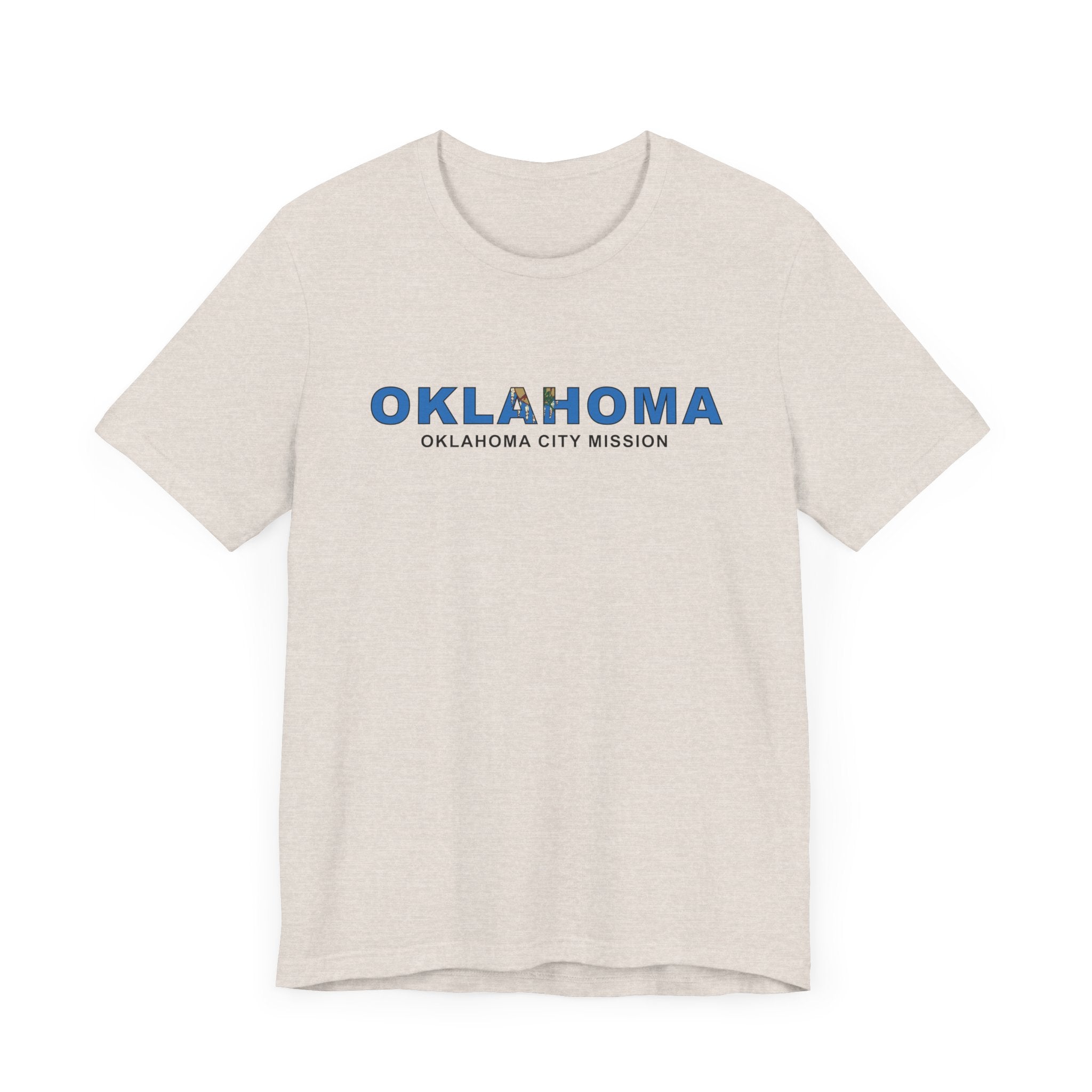 Oklahoma Oklahoma City Mission Flag Title T-shirt - Latter-Day Saint LDS Missionary Gift - Book of Mormon