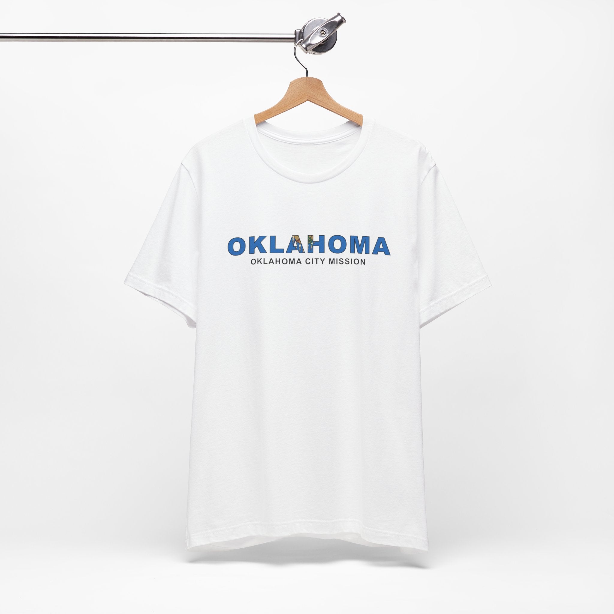 Oklahoma Oklahoma City Mission Flag Title T-shirt - Latter-Day Saint LDS Missionary Gift - Book of Mormon