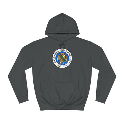 Oklahoma Oklahoma City Mission State Flag Logo (White Border) College Hoodie