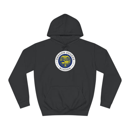 Oregon Eugene Mission State Flag Logo (White Border) College Hoodie