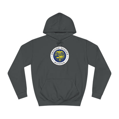 Oregon Eugene Mission State Flag Logo (White Border) College Hoodie