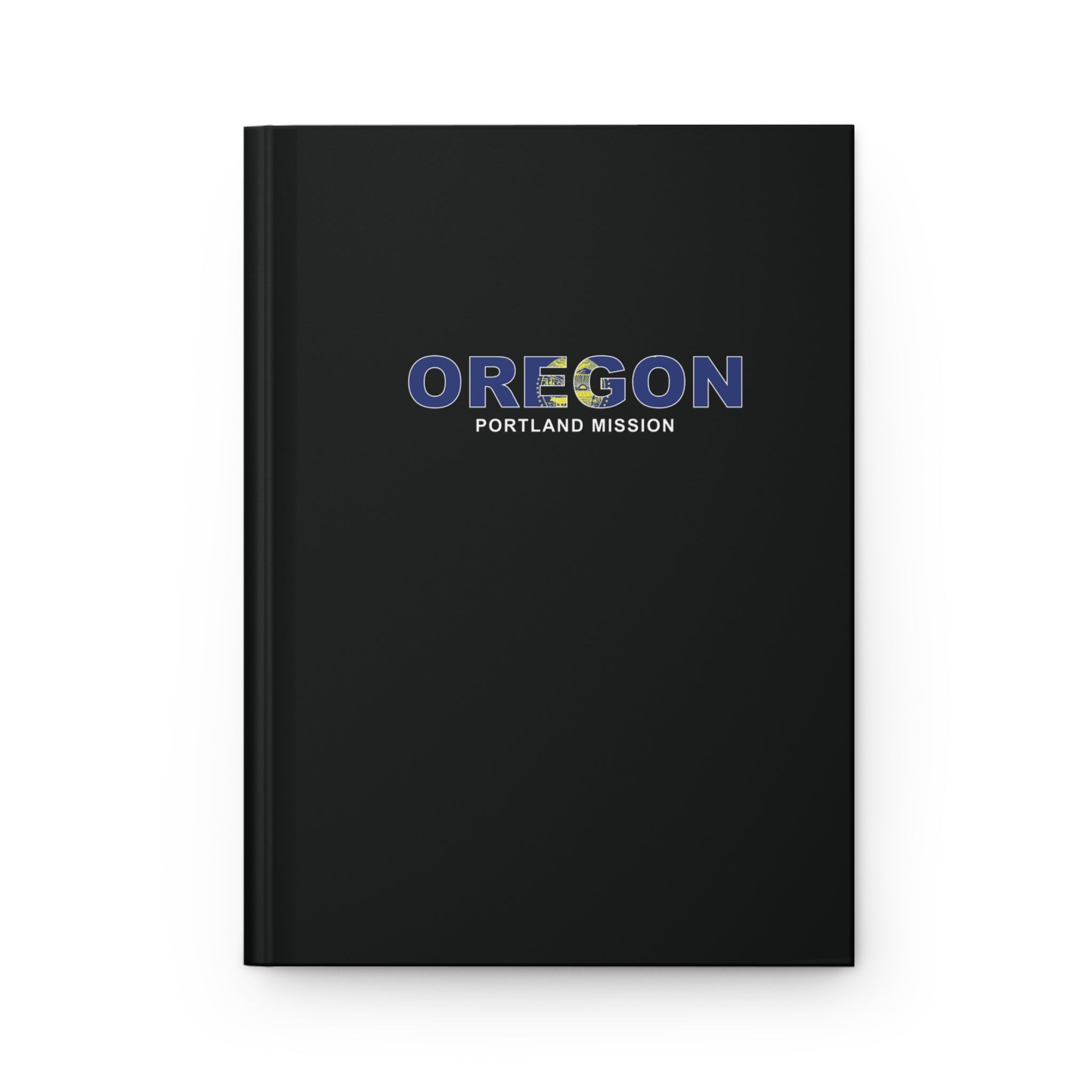 Oregon Portland Mission Flag Title Black Hardcover Journal Matte - Latter-Day Saint LDS Missionary Gift - Book of Mormon