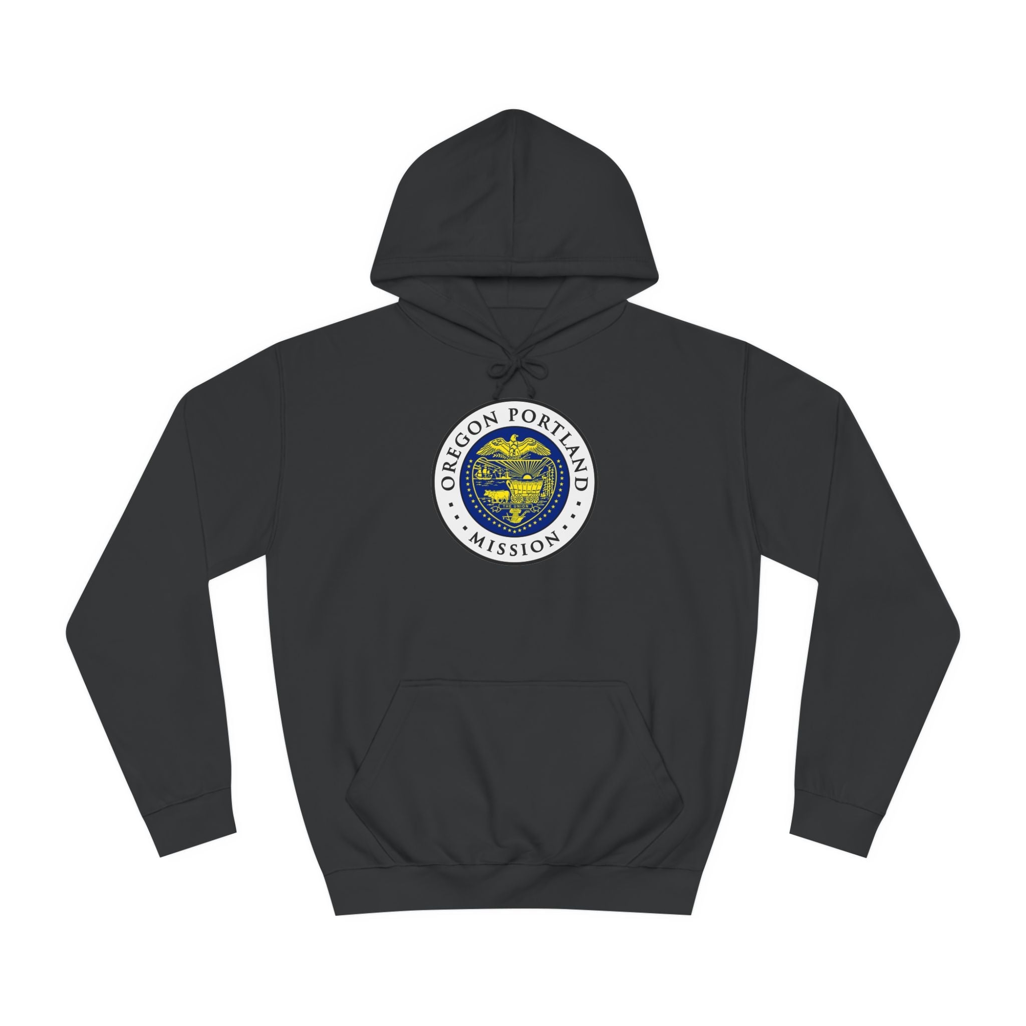 Oregon Portland Mission State Flag Logo (White Border) College Hoodie