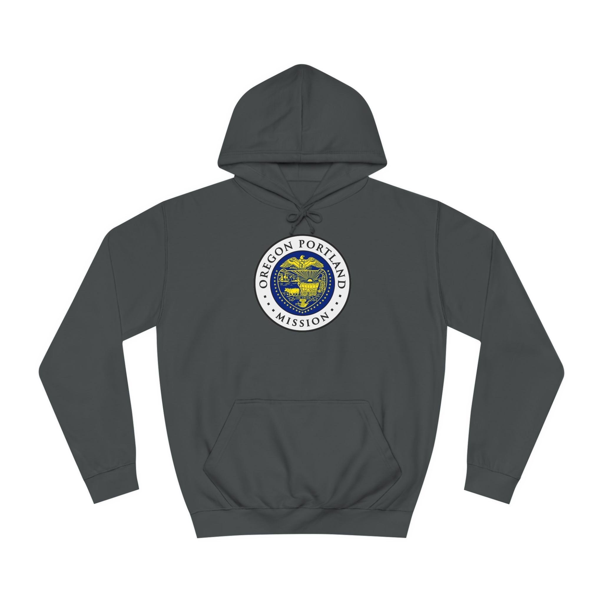 Oregon Portland Mission State Flag Logo (White Border) College Hoodie