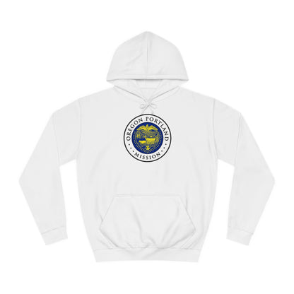 Oregon Portland Mission State Flag Logo (White Border) College Hoodie