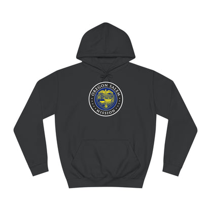 Oregon Salem Mission State Flag Logo (Black Border) College Hoodie