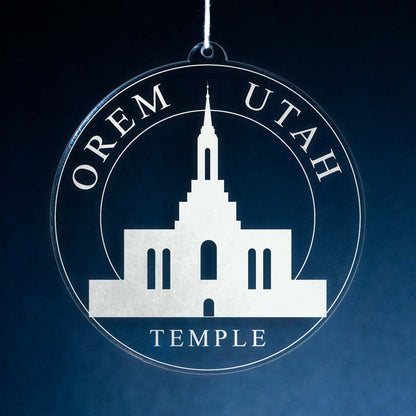 Orem Utah Temple Christmas Ornament - Latter-Day Saint LDS Missionary Gift - Book of Mormon