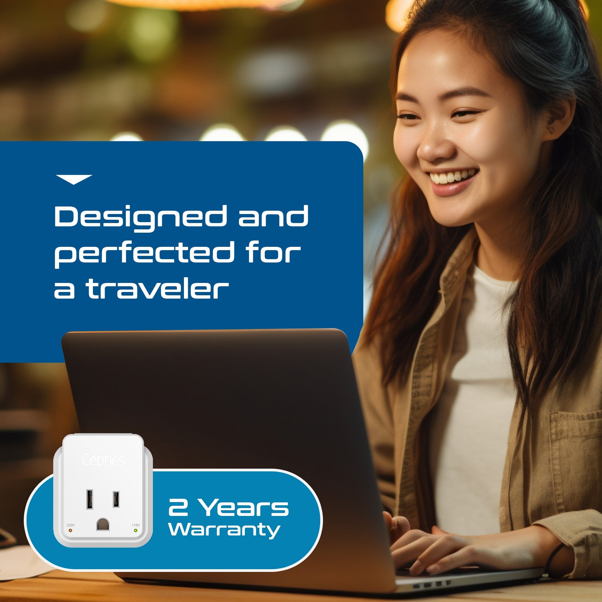 Australia, China, New Zealand Travel Adapter | Type I - USB & USB-C Ports + 2 US Outlets (PAK-AU)