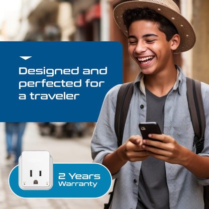 England, Hong Kong Travel Adapter | Type G - USB & USB-C Ports + 2 US Outlets (PAK-UK)