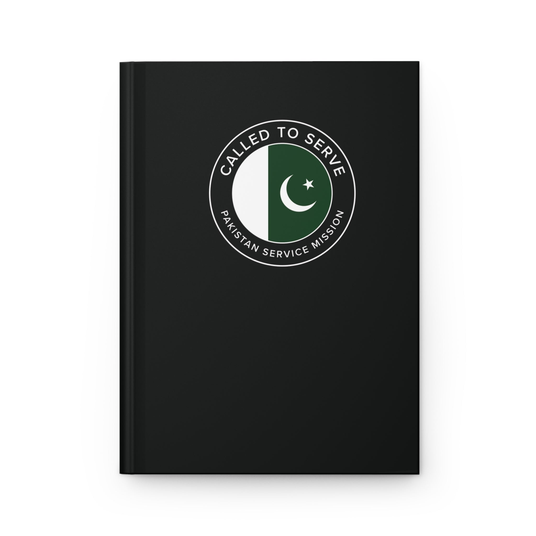 Pakistan Service Mission Circle Flag Called to Serve Black Hardcover Journal Matte - Latter-Day Saint LDS Missionary Gift - Book of Mormon