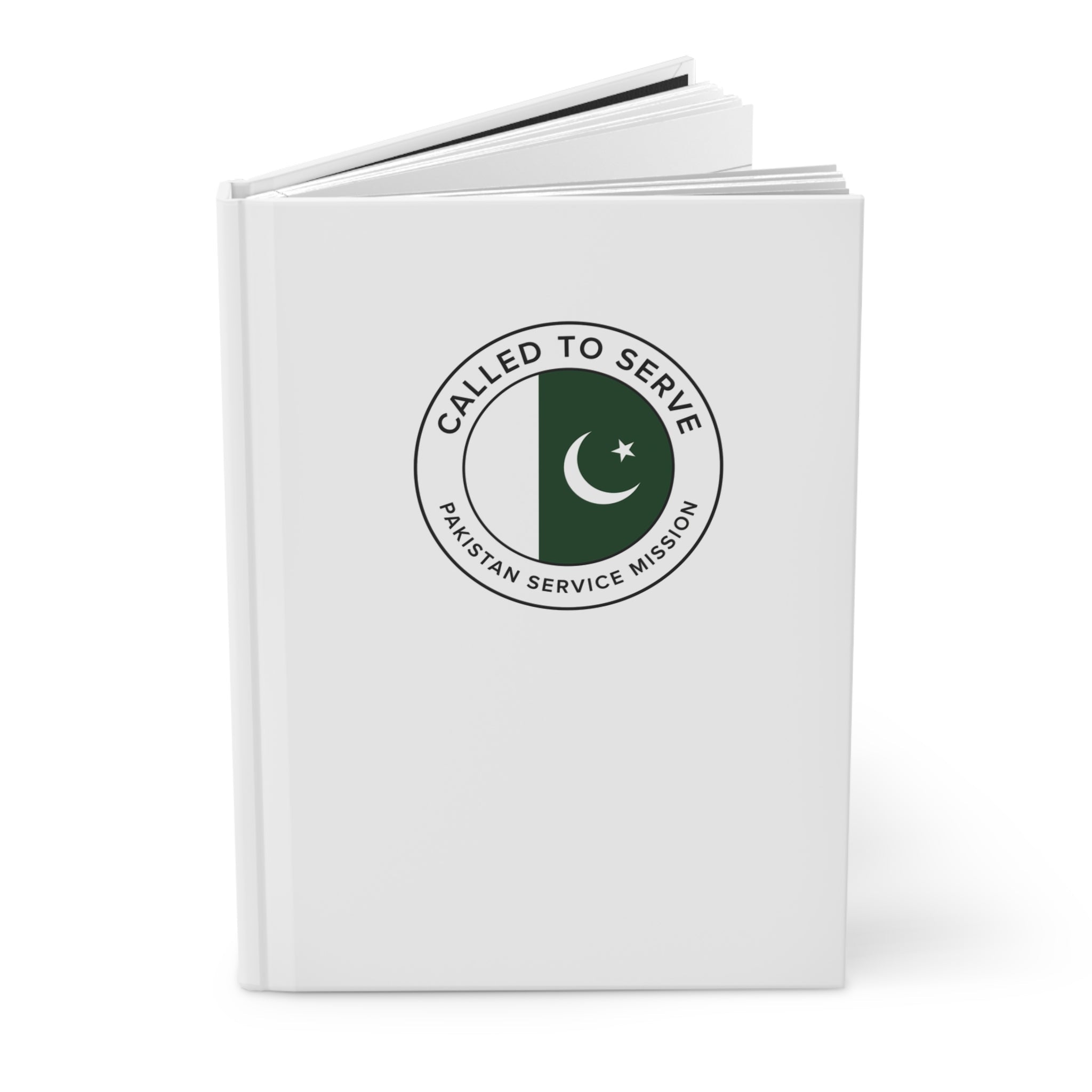 Pakistan Service Mission Circle Flag Called to Serve White Hardcover Journal Matte - Latter-Day Saint LDS Missionary Gift - Book of Mormon