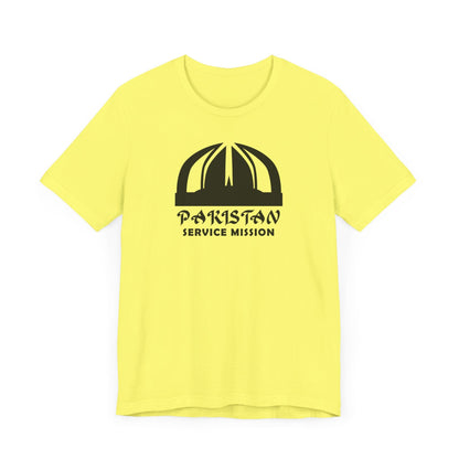 Pakistan Service Mission Circular Monochrome Logo T-Shirt - Latter-Day Saint LDS Missionary Gift - Book of Mormon