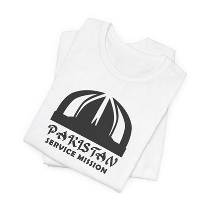 Pakistan Service Mission Circular Monochrome Logo T-Shirt - Latter-Day Saint LDS Missionary Gift - Book of Mormon