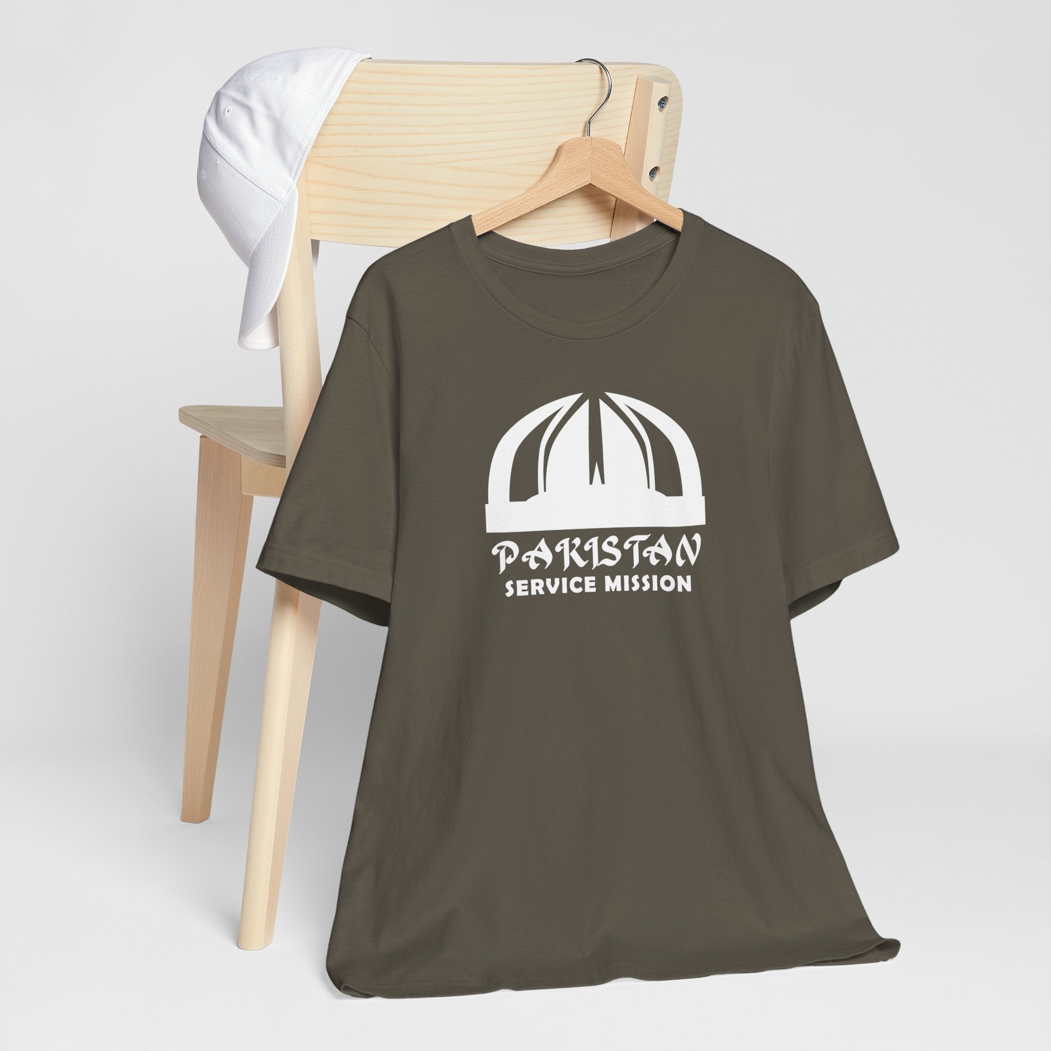 Pakistan Service Mission Circular Monochrome Logo T-Shirt - Latter-Day Saint LDS Missionary Gift - Book of Mormon