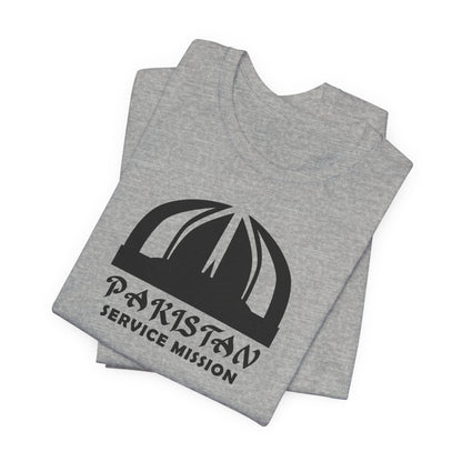 Pakistan Service Mission Circular Monochrome Logo T-Shirt - Latter-Day Saint LDS Missionary Gift - Book of Mormon