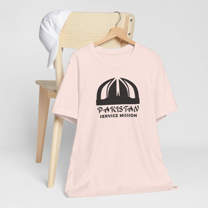 Pakistan Service Mission Circular Monochrome Logo T-Shirt - Latter-Day Saint LDS Missionary Gift - Book of Mormon