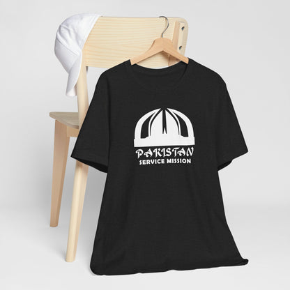 Pakistan Service Mission Circular Monochrome Logo T-Shirt - Latter-Day Saint LDS Missionary Gift - Book of Mormon