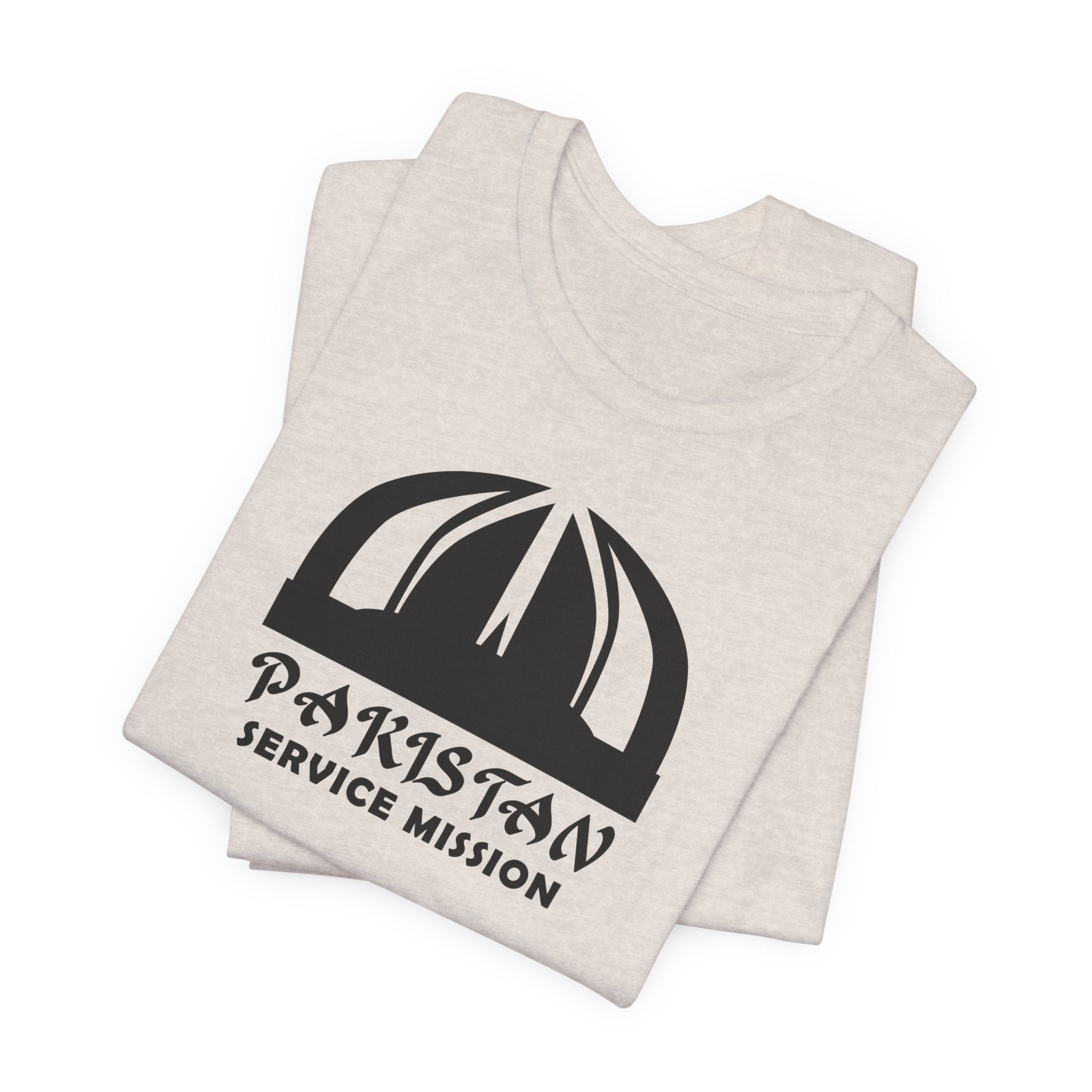 Pakistan Service Mission Circular Monochrome Logo T-Shirt - Latter-Day Saint LDS Missionary Gift - Book of Mormon