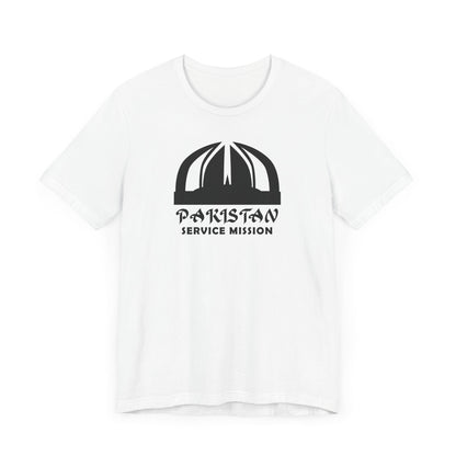 Pakistan Service Mission Circular Monochrome Logo T-Shirt - Latter-Day Saint LDS Missionary Gift - Book of Mormon