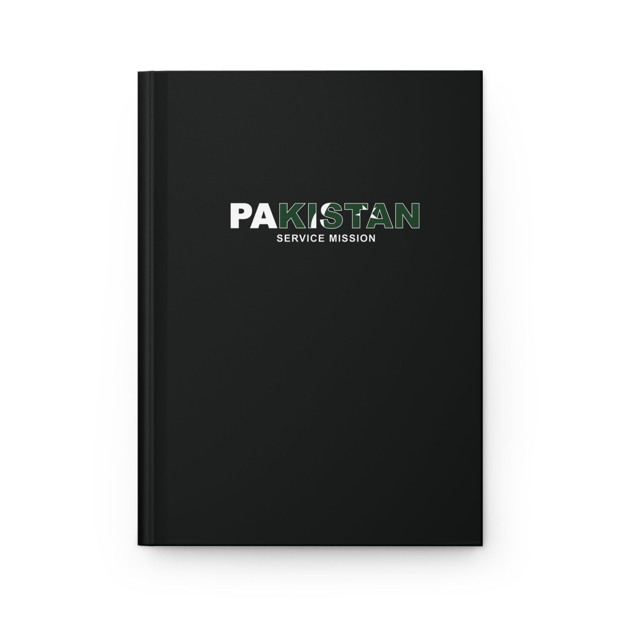 Pakistan Service Mission Flag Title Black Hardcover Journal Matte - Latter-Day Saint LDS Missionary Gift - Book of Mormon