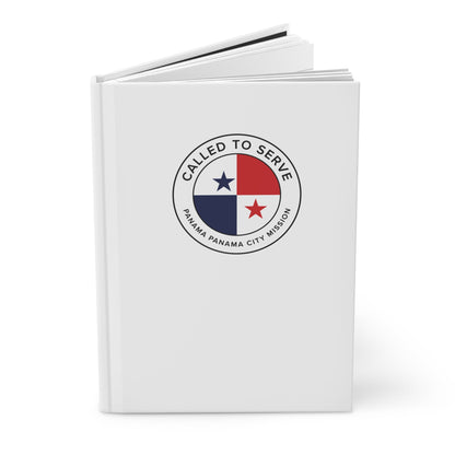 Panama Panama City Mission Circle Flag Called to Serve White Hardcover Journal Matte - Latter-Day Saint LDS Missionary Gift - Book of Mormon