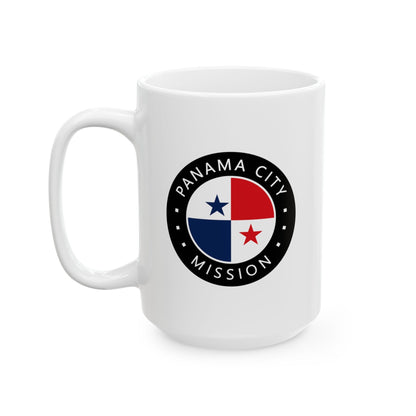 Panama Panama City Mission Circular Flag White Ceramic Mug - Latter-Day Saint LDS Missionary Gift - Book of Mormon