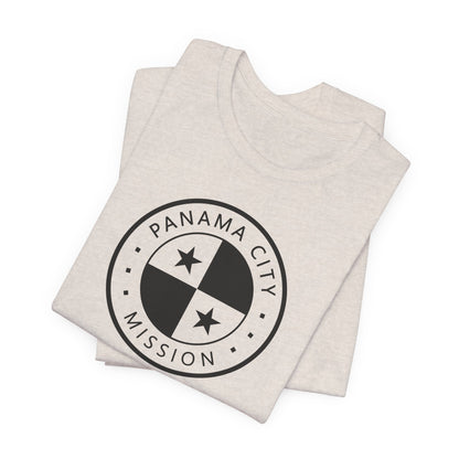 Panama Panama City Mission Circular Monochrome Logo T-Shirt - Latter-Day Saint LDS Missionary Gift - Book of Mormon