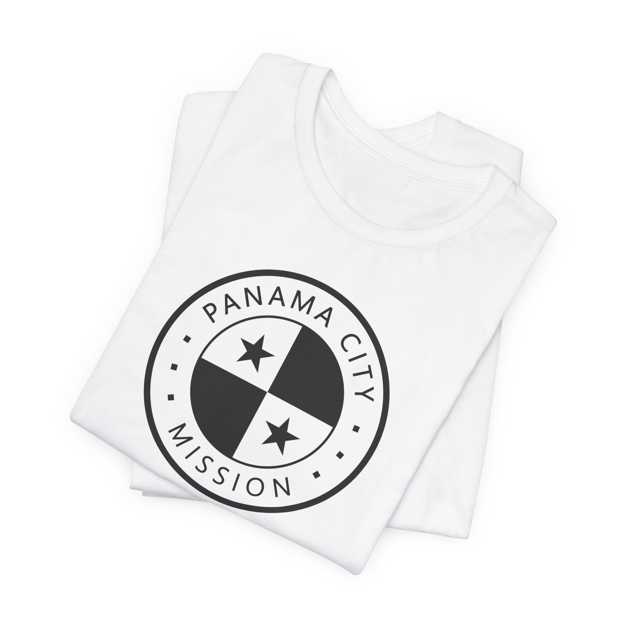 Panama Panama City Mission Circular Monochrome Logo T-Shirt - Latter-Day Saint LDS Missionary Gift - Book of Mormon