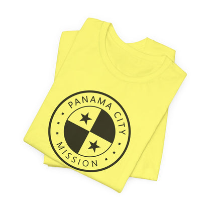 Panama Panama City Mission Circular Monochrome Logo T-Shirt - Latter-Day Saint LDS Missionary Gift - Book of Mormon