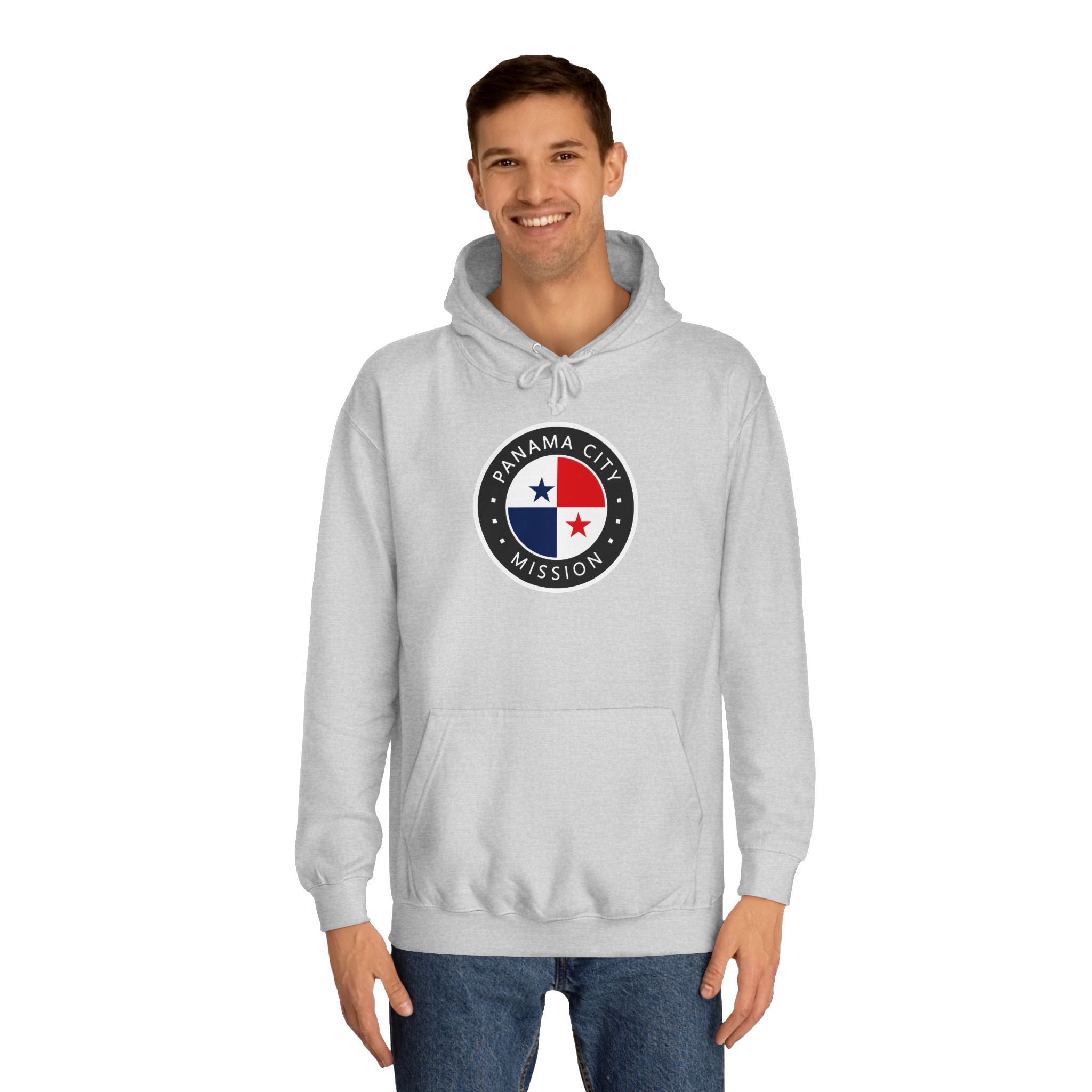 Panama Panama City Mission Flag Logo (Black Border) College Hoodie