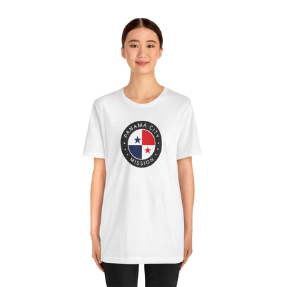 Panama Panama City Mission Flag Logo (Black Border) T-shirt - Latter-Day Saint LDS Missionary Gift - Book of Mormon