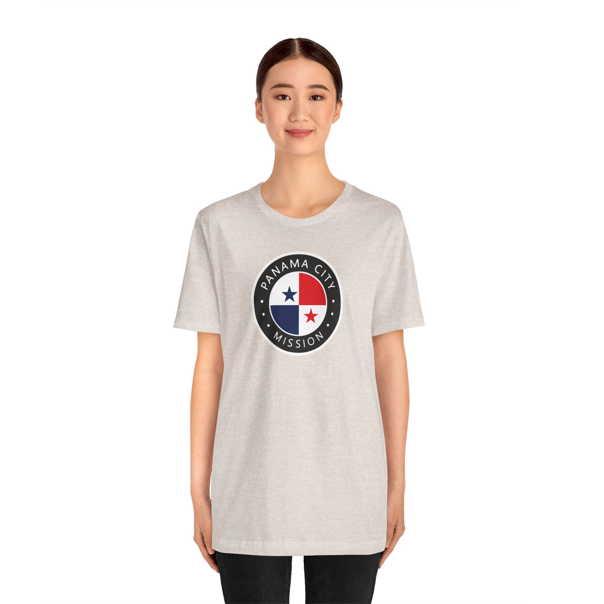 Panama Panama City Mission Flag Logo (Black Border) T-shirt - Latter-Day Saint LDS Missionary Gift - Book of Mormon