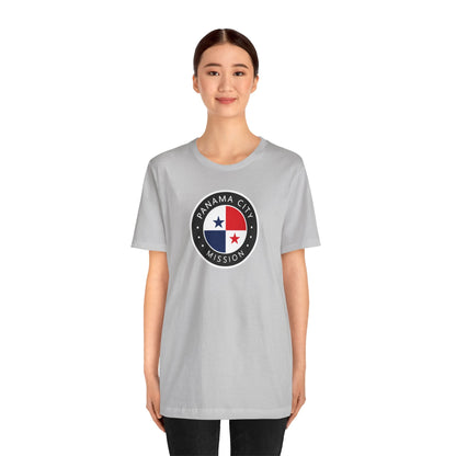 Panama Panama City Mission Flag Logo (Black Border) T-shirt - Latter-Day Saint LDS Missionary Gift - Book of Mormon