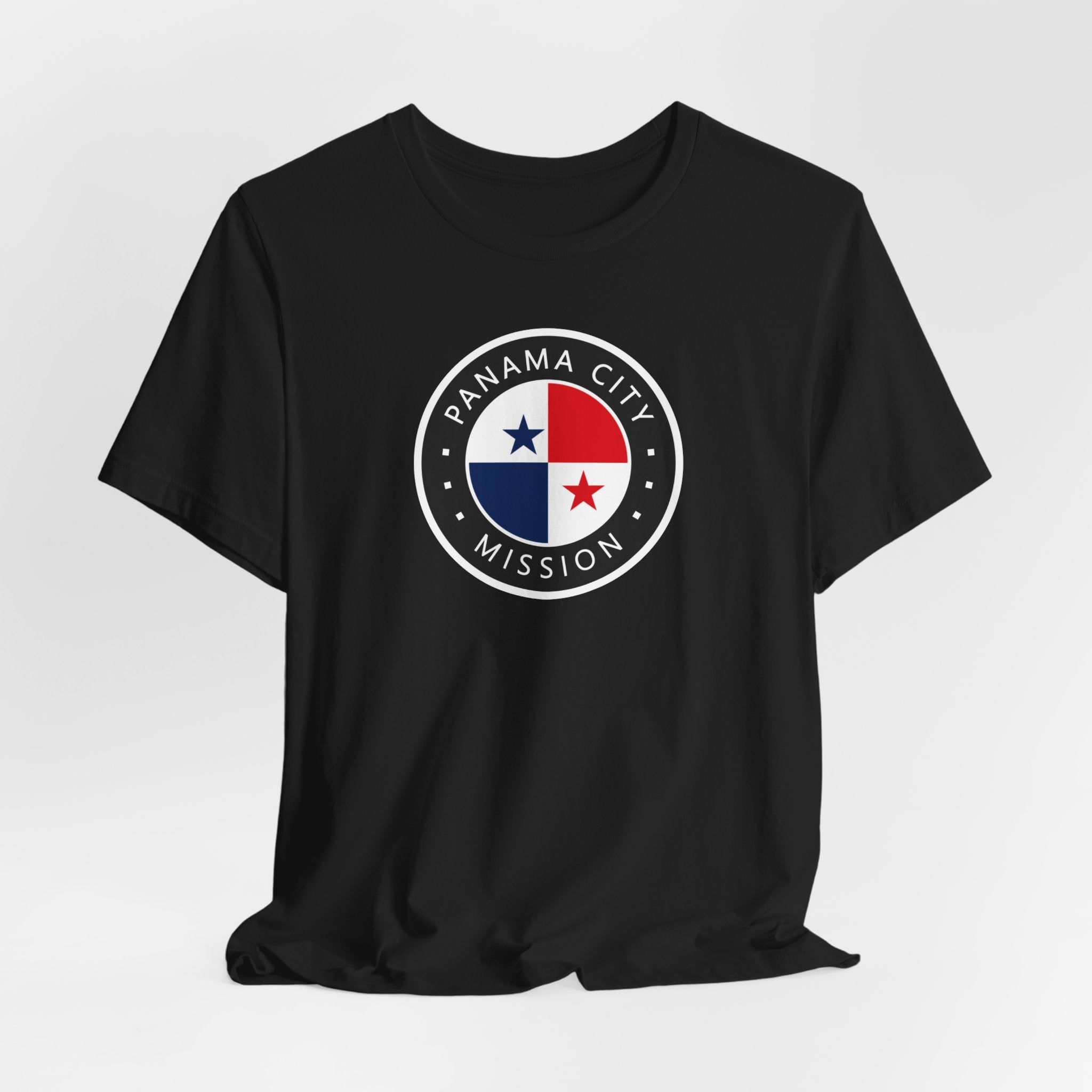 Panama Panama City Mission Flag Logo (Black Border) T-shirt - Latter-Day Saint LDS Missionary Gift - Book of Mormon