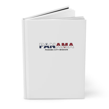 Panama Panama City Mission Flag Title White Hardcover Journal Matte - Latter-Day Saint LDS Missionary Gift - Book of Mormon