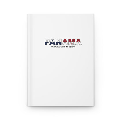 Panama Panama City Mission Flag Title White Hardcover Journal Matte - Latter-Day Saint LDS Missionary Gift - Book of Mormon