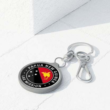 Papua New Guinea Lae Mission Circle Flag Key Tag - Mission Wishlist - LDS Missionary Gift Store