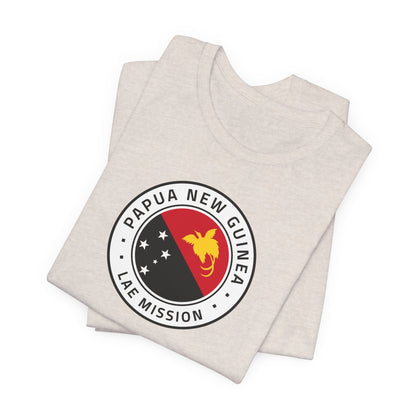 Papua New Guinea Lae Mission Flag Logo (White Border) T-shirt - Latter-Day Saint LDS Missionary Gift - Book of Mormon