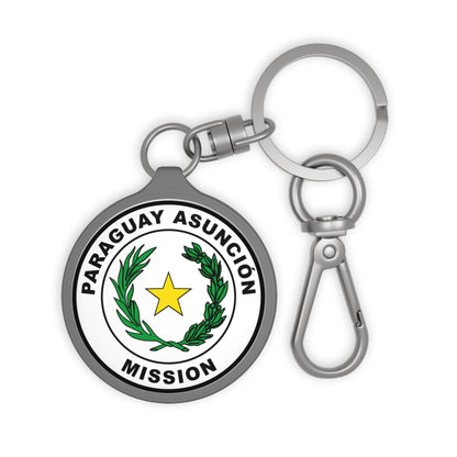 Paraguay Asuncion Mission Circle Flag Key Tag - Latter-Day Saint LDS Missionary Gift - Book of Mormon