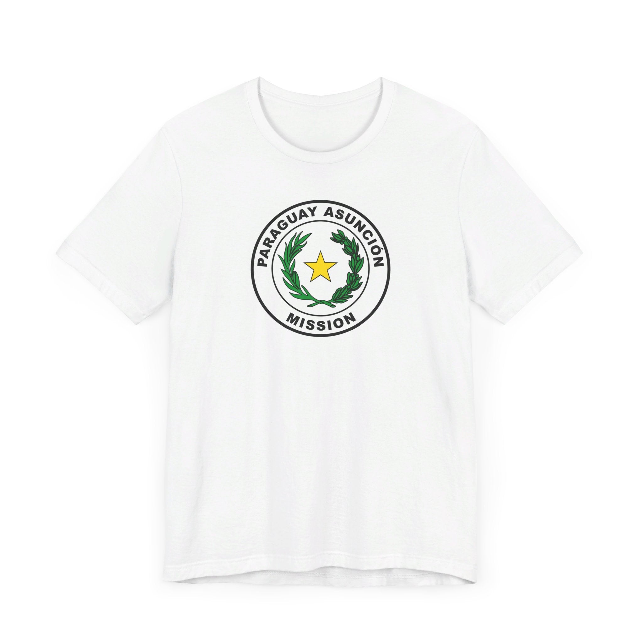 Paraguay Asuncion Mission Circular Flag T-shirt - Latter-Day Saint LDS Missionary Gift - Book of Mormon