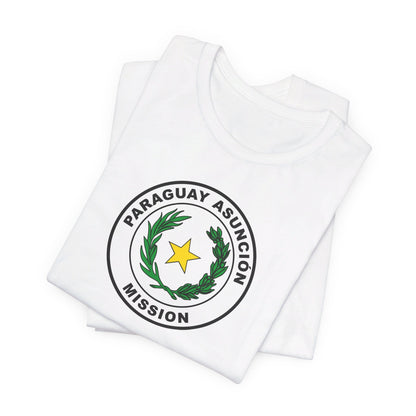 Paraguay Asuncion Mission Circular Flag T-shirt - Latter-Day Saint LDS Missionary Gift - Book of Mormon