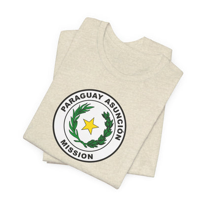 Paraguay Asuncion Mission Circular Flag T-shirt - Latter-Day Saint LDS Missionary Gift - Book of Mormon